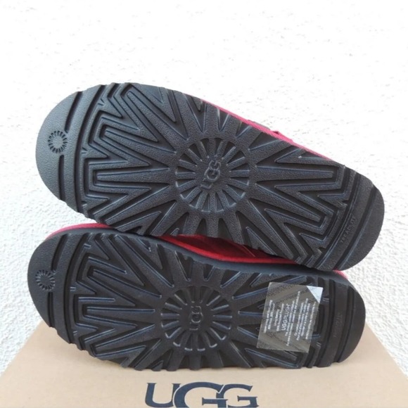 UGG Men's Neumel Snapback Chukka Boot Samba Red shearling fur men's size 11 new! - Picture 4 of 12